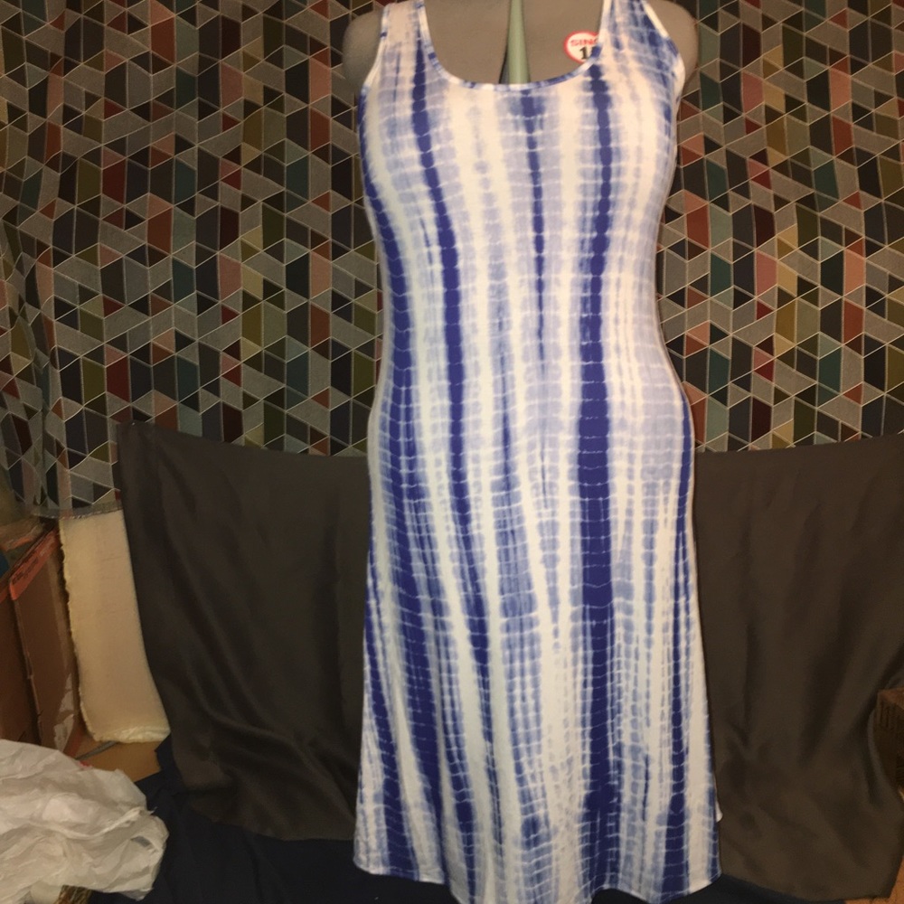 Westloop Shift Tie Dye Blue / White sz Medium